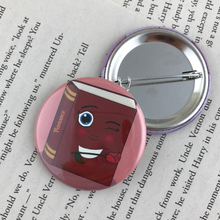 Load image into Gallery viewer, red romance book button
