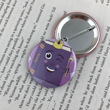 Load image into Gallery viewer, purple fairy fantasy book button