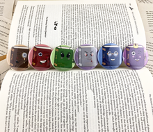 Load image into Gallery viewer, set of six book genre buttons