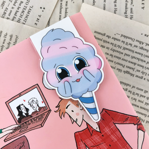 Cotton Candy Magnetic Bookmark