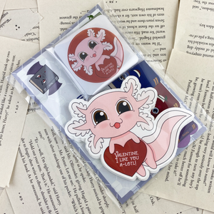 Axolotl Valentines