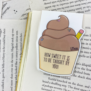 Teacher Cupcake Magnetic Bookmark