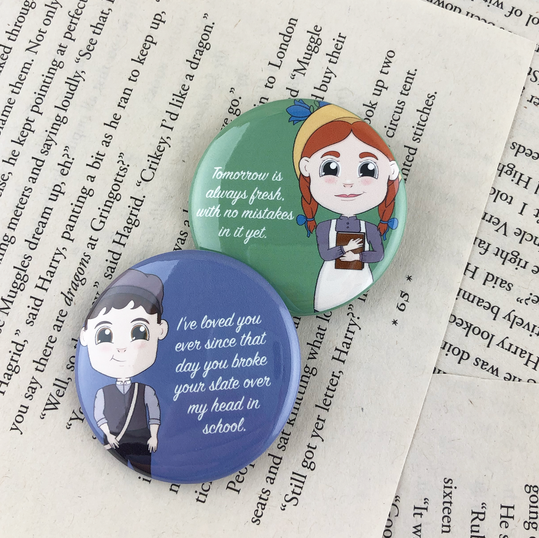 Anne of Green Gables Buttons