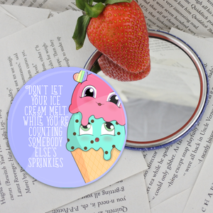 Ice Cream Pocket Mirror