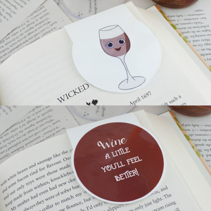 Wine Magnetic Bookmarks