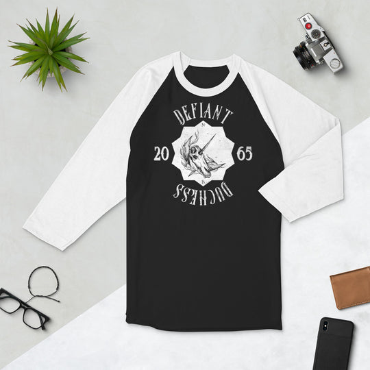 Defiant Duchess 3/4 sleeve raglan shirt