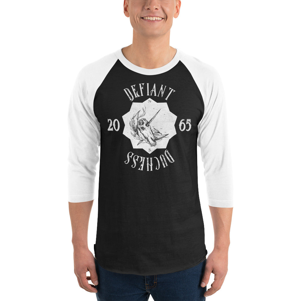 Defiant Duchess 3/4 sleeve raglan shirt
