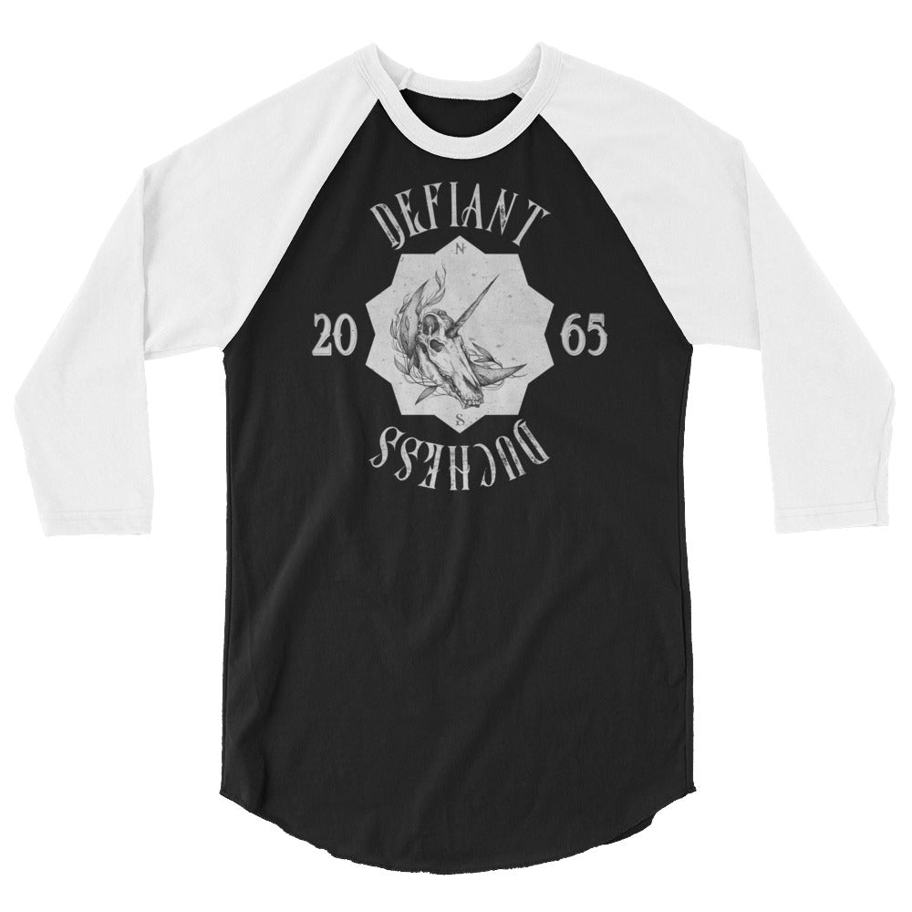 Defiant Duchess 3/4 sleeve raglan shirt
