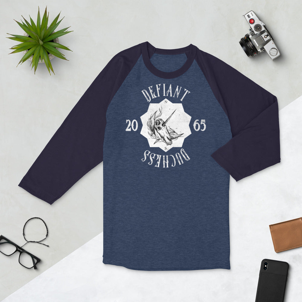 Defiant Duchess 3/4 sleeve raglan shirt