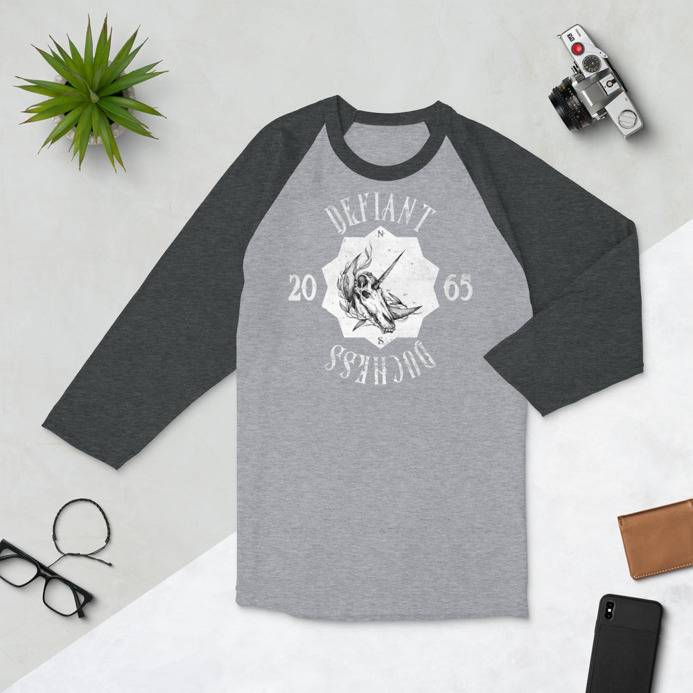 Defiant Duchess 3/4 sleeve raglan shirt