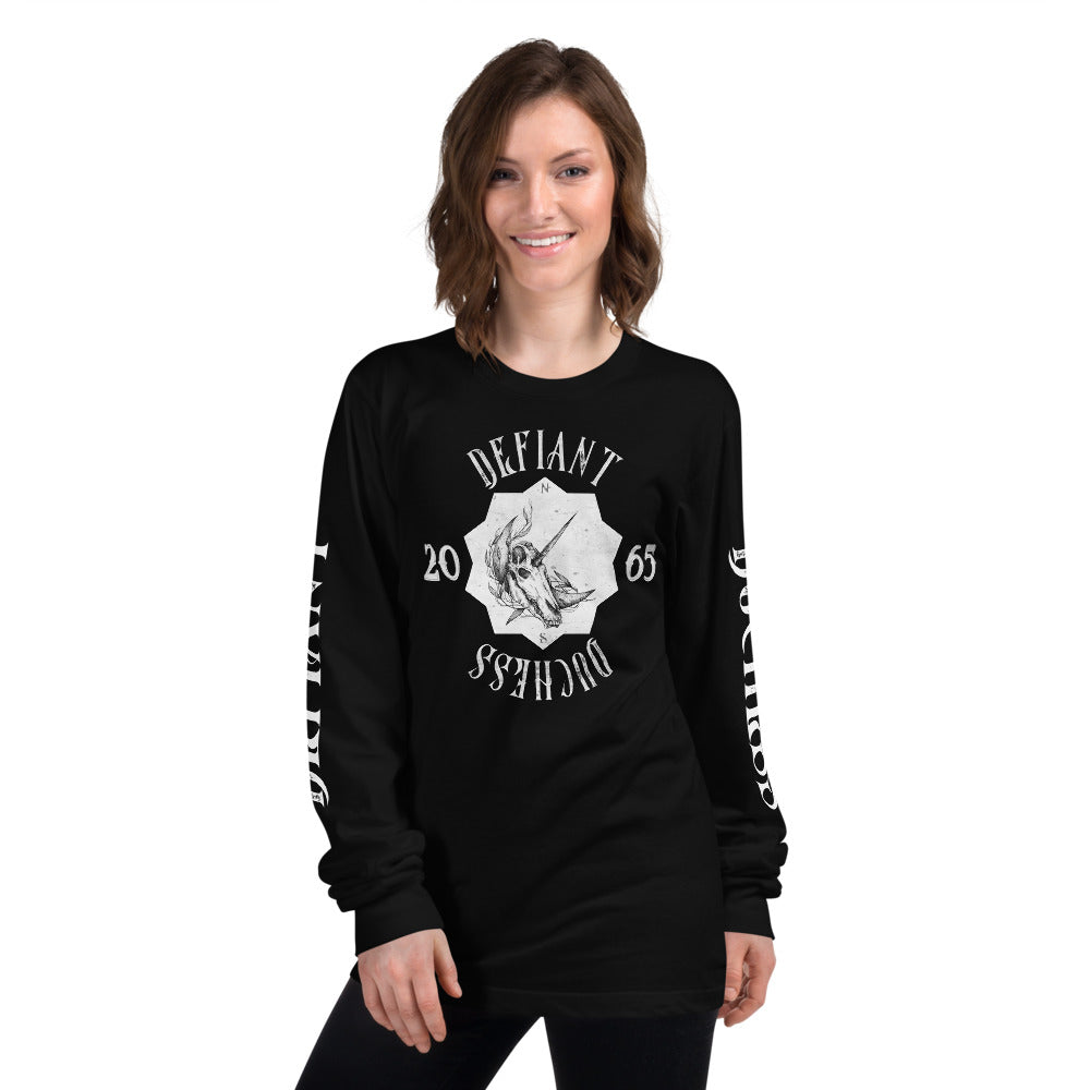 Defiant Duchess Long sleeve t-shirt w/sleeve print