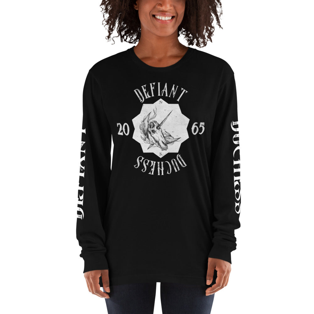 Defiant Duchess Long sleeve t-shirt w/sleeve print