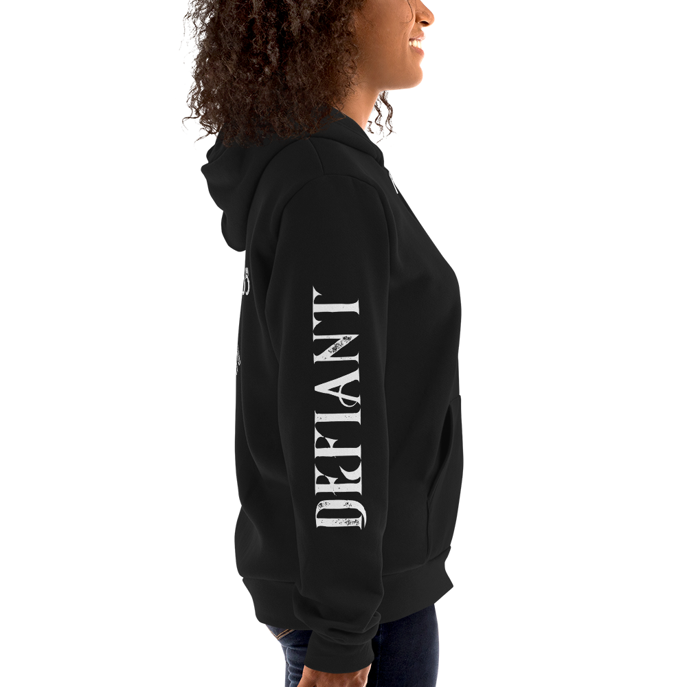 Defiant Duchess Hoodie sweater w/sleeve print